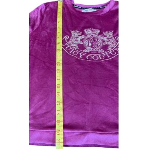 Juicy Couture Pink Label Emblem Embroidered Sweatshirt Retro Vintage Y2K S - Picture 7 of 7